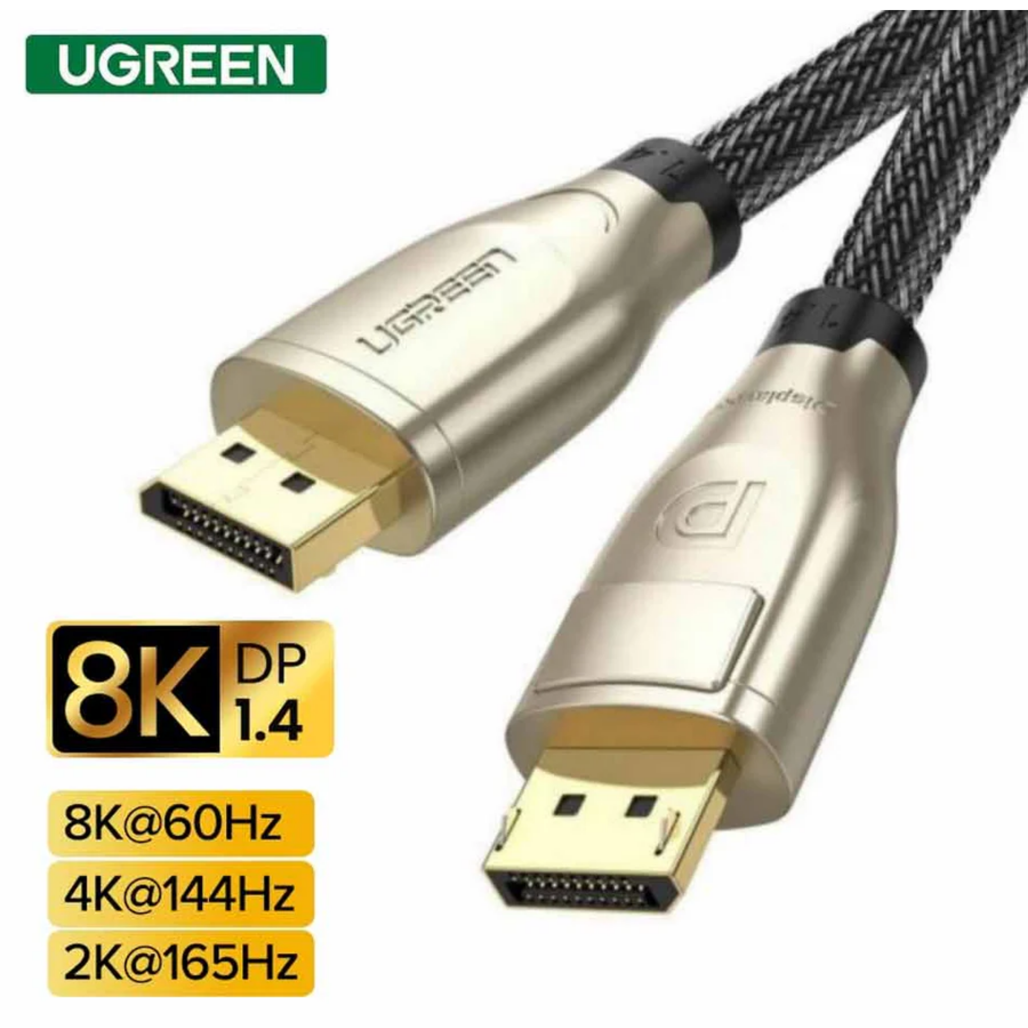 Ugreen 1.4 DP Male to Male Round Cable 1M (60842), 2M (60843), 3M (60844) Ugreen 1.4 DP Male to Male Round Cable 1M (60842), 2M (60843), 3M (60844)